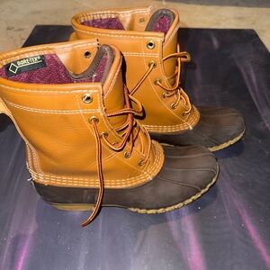 L.L. Bean Brown and Tan Winter Boots